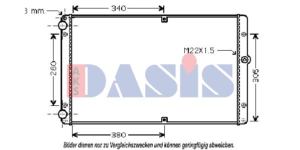 AKS DASIS Radiators, Motora dzesēšanas sistēma 041001N